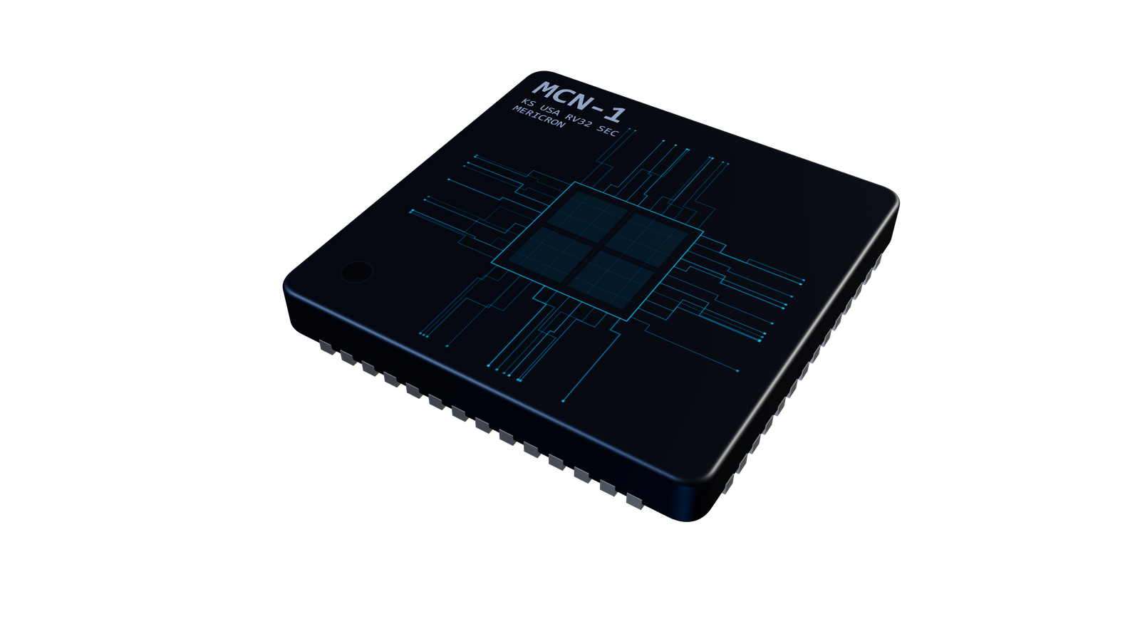 Black-and-blue four-core MCN-1 concept illustration